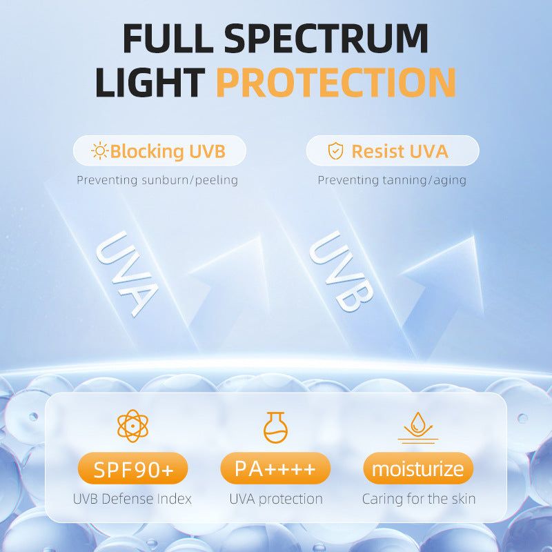 Sunscreen cream Makeup Isolation Daily UseHydrating Refreshing SPF 90+