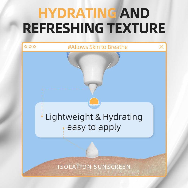 Sunscreen cream Makeup Isolation Daily UseHydrating Refreshing SPF 90+