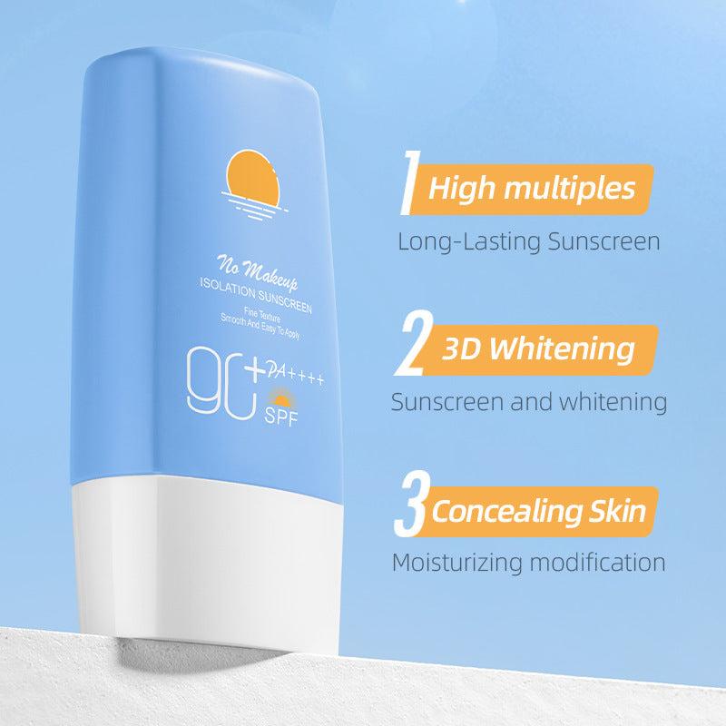 Sunscreen cream Makeup Isolation Daily UseHydrating Refreshing SPF 90+