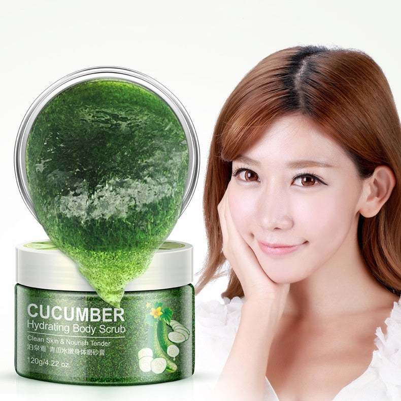 Body Scrub Cucumber Skin Beautiful Gently Exfoliates Removes Dead Skin