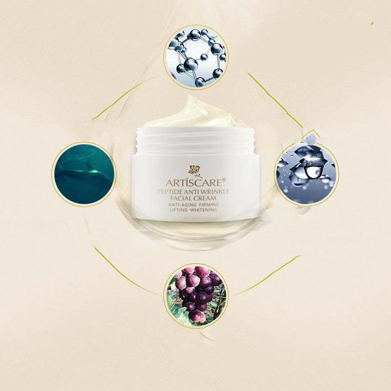 Peptide Face Cream Poly-Titanium, Moisturizes Fine Lines & Wrinkles