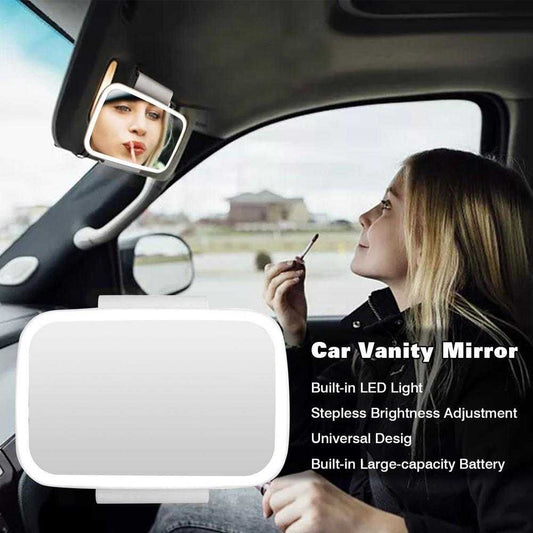 Makeup mirror LED with built-in lighting and stepless brightness adjustment.