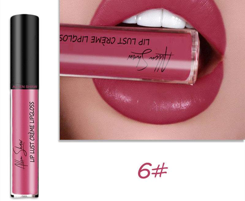 Lip Gloss Silky cream texture lip gloss in various shades, featuring Shopee cross-border exclusive lip glaze for a vibrant, long-lasting look.