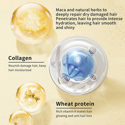  Collagen Hair Mask Moisturizing for Deep Cleansing Hair Care Nourish 