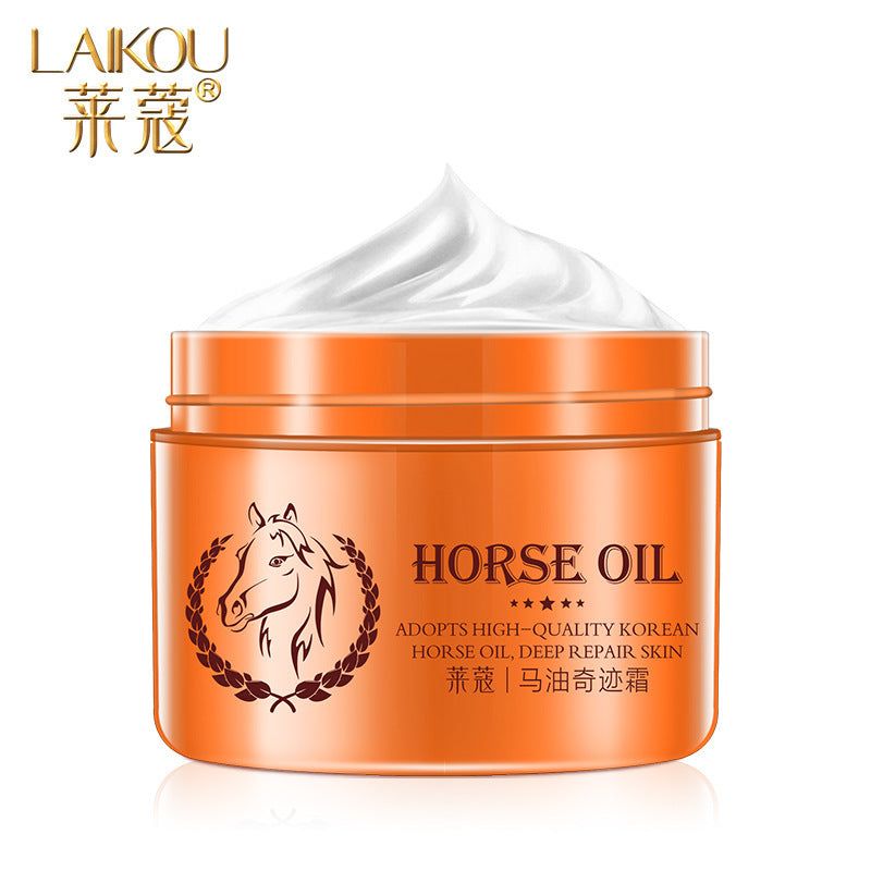 Horse Oil Cream Face Beauty Skin Rejuvenating Moisturizing Nourishing