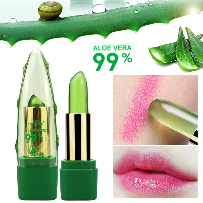 Aloe Vera Lipstick Gel Color Changing Lipstick Gloss: Moisturizing Magic