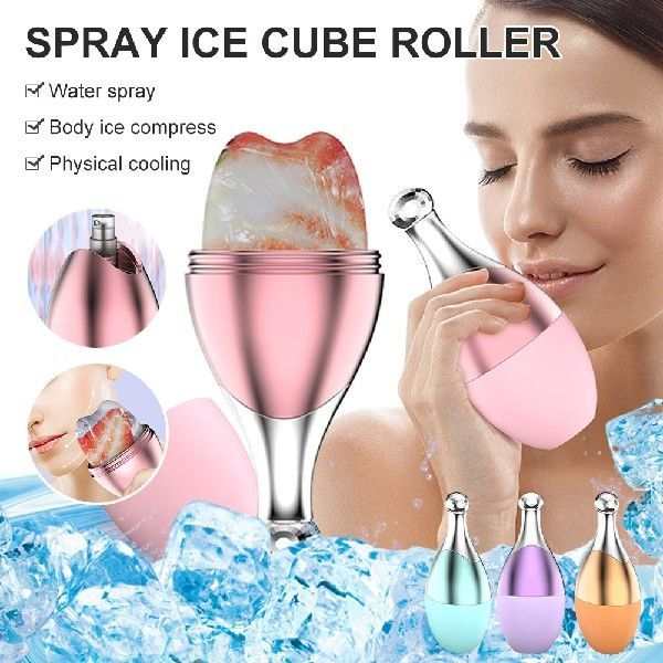 Ice Face Roller Skin Care Beauty Lifting Contouring Tool Silicone Ice