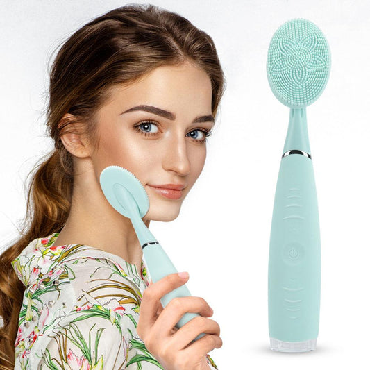 Electronic Facial Brush Deep Cleanse Skin Gentle Exfoliating Silicone