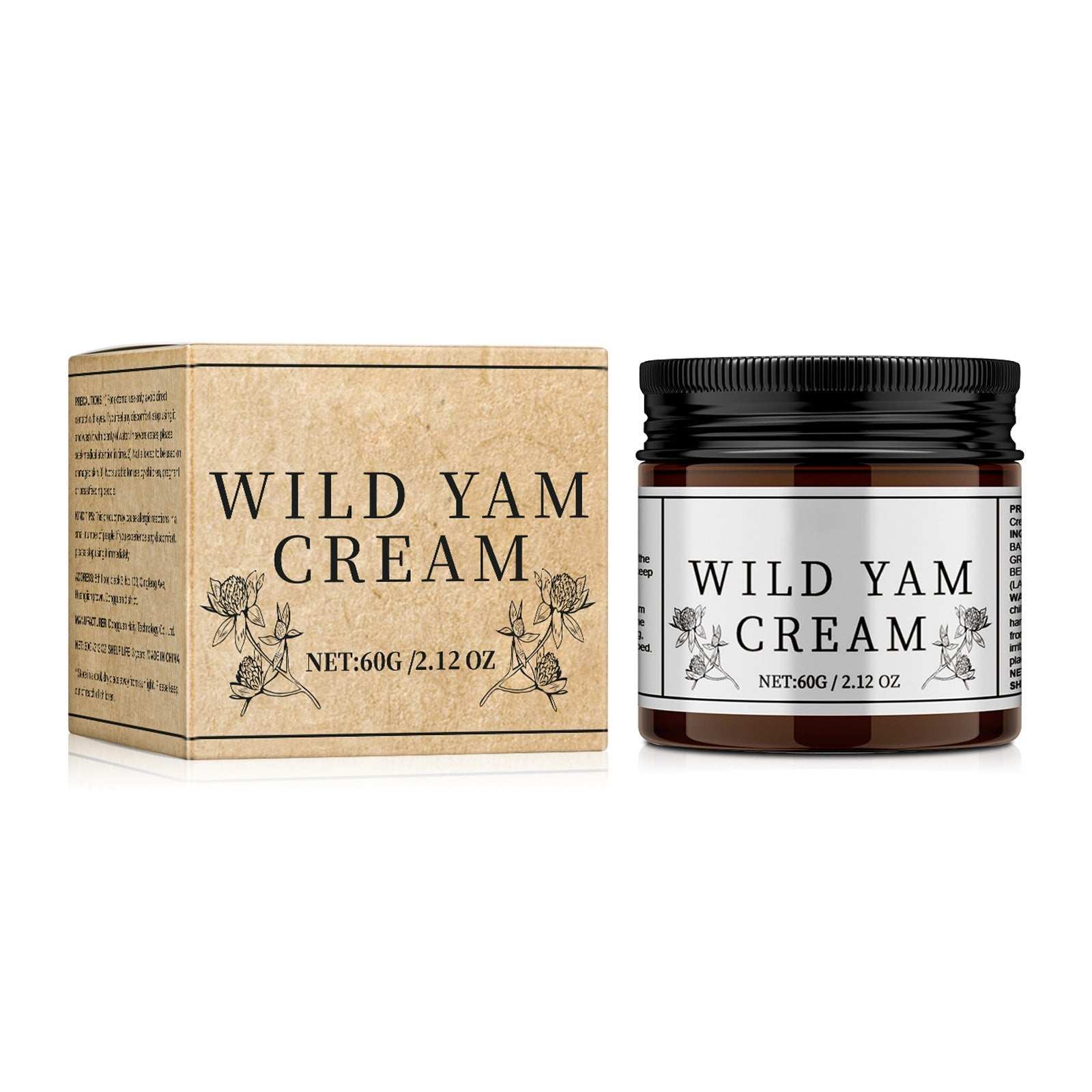 Wild Yam Cream Organic Natural Moisturization Nourishe Revitalize Skin