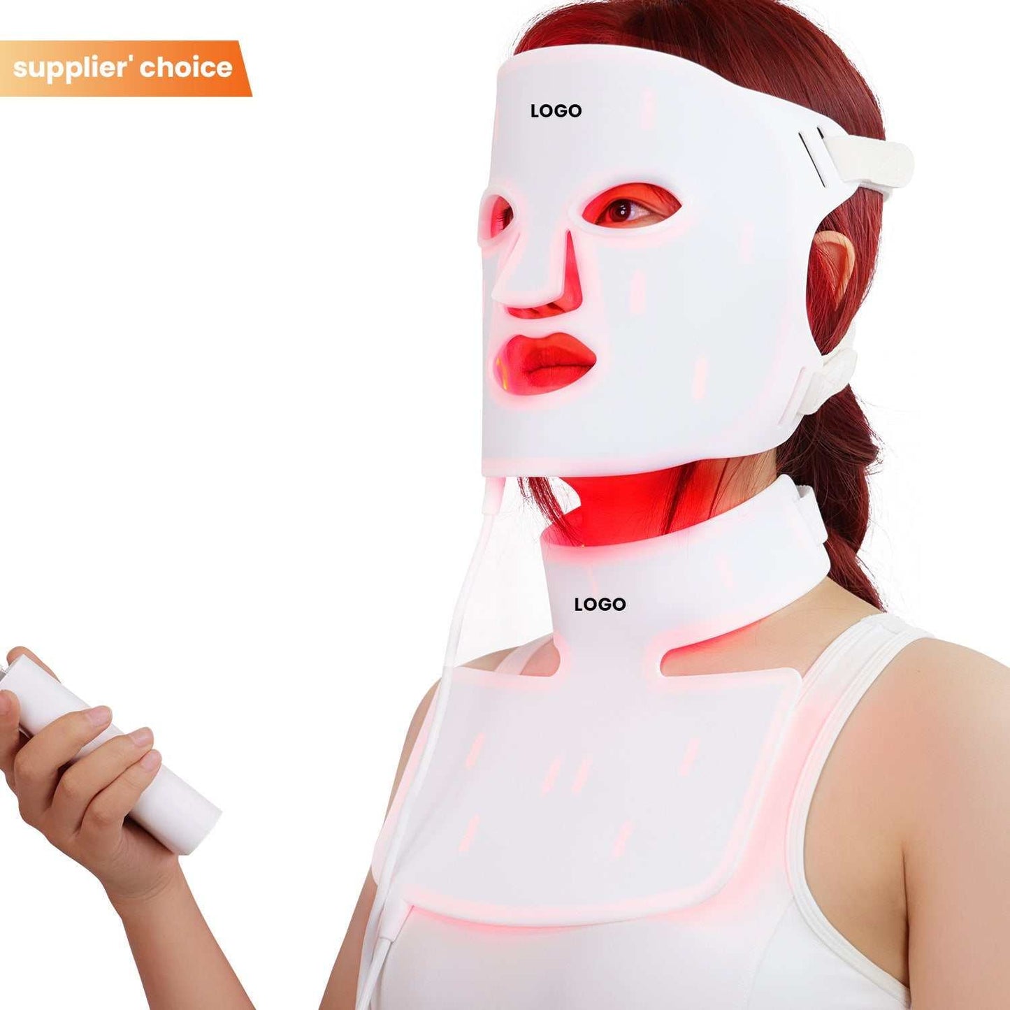 LED Mask Face Neck Glowing Beauty Mask Electric Skin Care Anti-Aging 