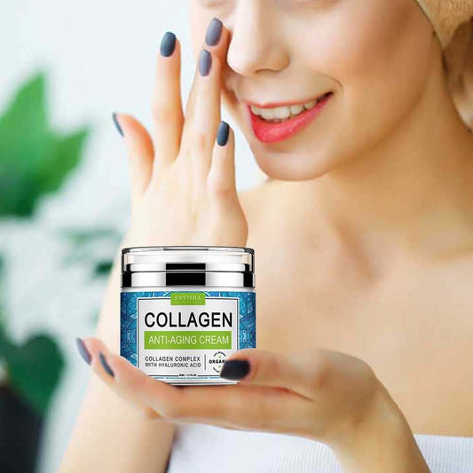 Collagen Cream for Face, Anti Aging Face Moisturizer-Day & Night, Retinol Moisturizers with Hyaluronic Acid & Vitamin C, Moisturizing Brightening Skin